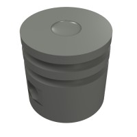 2851 - Technic Engine Piston Round - Dark Bluish Gray