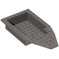 28535 - Boat Deck 8 x 16 x 3 - Dark Bluish Gray