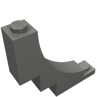 30099 - Brick Arch 1 x 5 x 4 Inverted - Dark Bluish Gray