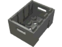 30150 - Box / Crate with Handholds  3 x 4 x 1 2/3 - Dark Bluish Gray