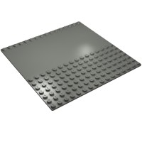 30225 - Baseplate 32 x 32 with 7-Stud Straight, Dual [Plain] - Dark Bluish Gray