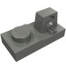 30383 - Dark Bluish Gray - Hinge Plate 1 x 2 Locking with 1 Finger On Top
