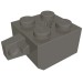 30389c - Dark Bluish Gray - Hinge Brick 2 x 2 Locking with 1 Finger Vertical and Axle Hole [X Opening]