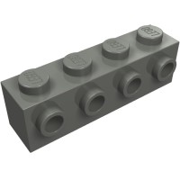 30414 - Brick Special 1 x 4 with 4 Studs on One Side - Dark Bluish Gray