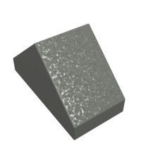 3044b - Slope 45Â° 2 x 1 Double with Ovoid Bottom Pin - Dark Bluish Gray