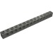 32018 - Dark Bluish Gray - Technic Brick 1 x 14 [13 Pin Holes]