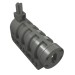 32074c01 - Launcher, Technic Competition Cannon, Round Bottom with Black Ends - Dark Bluish Gray