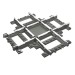 32087 - Dark Bluish Gray - Vehicle Track, Train, 9V Crossing