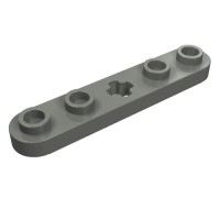 32124 - Technic Plate 1 x 5 with Smooth Ends, 4 Studs and Centre Axle Hole - Dark Bluish Gray