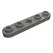 32124 - Dark Bluish Gray - Technic Plate 1 x 5 with Smooth Ends, 4 Studs and Centre Axle Hole