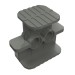 41752 - Dark Bluish Gray - Rubber Band / Belt Holder 2 x 4 x 2 1/3