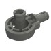 47455 - Dark Bluish Gray - Technic Rotation Joint Ball Loop with Two Perpendicular Pins with Friction