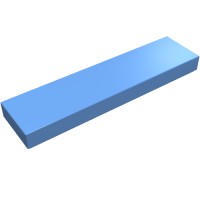 2431 - Tile 1 x 4 with Groove - Medium Blue