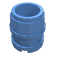 2489 - Barrel 2 x 2 x 2 - Medium Blue