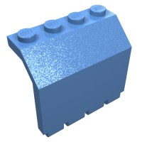 2582 - Hinge Panel 2 x 4 x 3 1/3 - Medium Blue