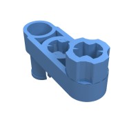 33299a - Technic Beam 3 x 0.5 Liftarm with Boss and Pin / Crank - Medium Blue