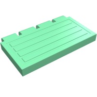 2873 - Hinge Train Gate 2 x 4 - Medium Green