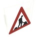 2384pr0001 - Milky White - Light Sign 2 x 2 Clip on Back with Men Working Print