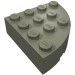 2577 - Brick Round Corner 4 x 4 Full Brick - Dark Gray