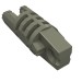 30554a - Hinge Cylinder 1 x 3 Locking with 1 Finger and 2 Fingers On Ends, without Hole, 9 Teeth - Dark Gray