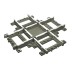 32087 - Dark Gray - Vehicle Track, Train, 9V Crossing