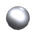 32474 - Metallic Silver - Technic Ball Joint