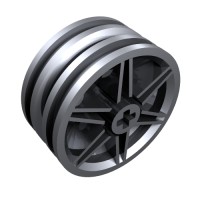 56904 - Wheel 30 x 14 - Metallic Silver