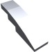 11153 - Metallic Silver - Slope Curved 4 x 1 No Studs [Stud Holder with Symmetric Ridges]