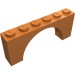 12939 - Medium Nougat - Brick Arch 1 x 6 x 2 - Very Thin Top without Reinforced Underside