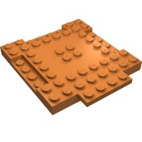 15624 - Plate Special 8 x 9 x 2/3 with 1 x 4 Recessed - Medium Nougat