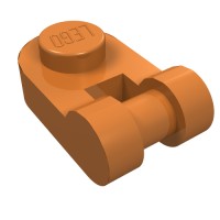 26047 - Plate Special 1 x 1 Rounded with Handle - Medium Nougat