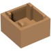 35700 - Container Box 2 x 2 x 1 [Plain] - Medium Nougat