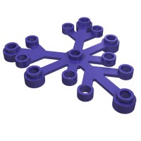 2417 - Plant, Leaves 6 x 5 - Dark Purple