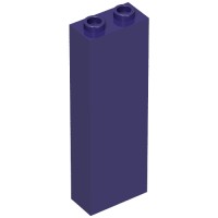2454b - Brick 1 x 2 x 5 with Hollow Studs - Dark Purple