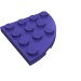 30565 - Dark Purple - Plate Round Corner 4 x 4