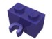 30237b - Dark Purple - Brick Special 1 x 2 with Vertical Clip [Open O Clip]