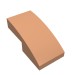 11477 - Slope Curved 2 x 1 No Studs [1/2 Bow] - Nougat