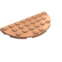 22888 - Plate Round Half 4 x 8 - Nougat